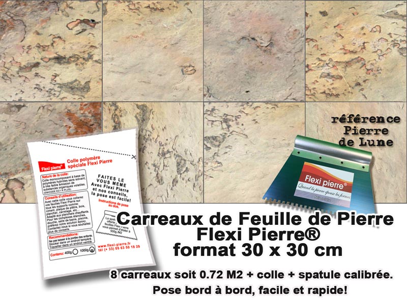 Feuille de pierre Flexi Pierre : KIT CARREAUX 30X30