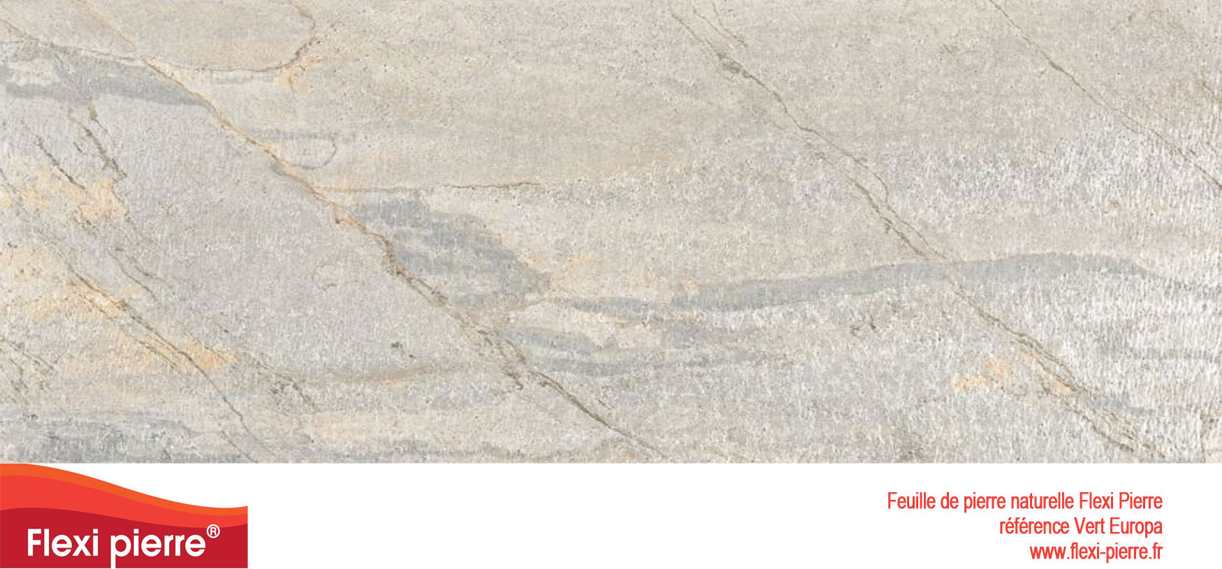 Feuille de pierre Flexi-Pierre, référence Vert Europa. Cliquez pour agrandir. Feuille de pierre Flexi-Pierre, référence Vert Europa. Cliquez pour agrandir.