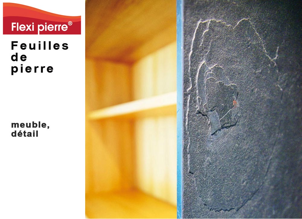 Feuille de pierre Flexi Pierre : application en ébenisterie. Feuille de pierre Flexi Pierre : application en ébenisterie #FeuilleDePierre #FlexiPierre