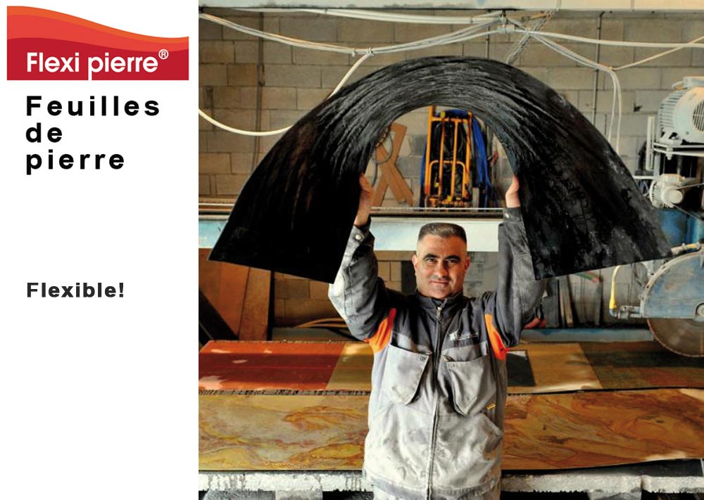 Feuille de pierre Flexi Pierre : flexible! . Feuille de pierre Flexi Pierre : flexible! #FeuilleDePierre #FlexiPierre