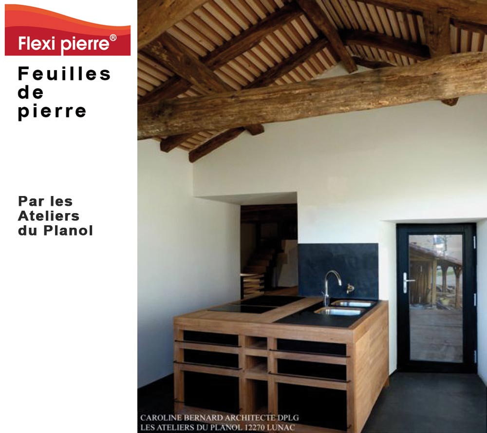 Feuille de pierre Flexi Pierre : rénovation d'une grange. #FeuilleDePierre #FlexiPierre 