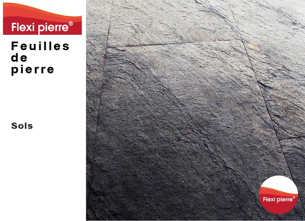 Feuille de pierre Flexi Pierre : pose au sol.. Feuille de pierre Flexi Pierre : pose au sol. #FeuilleDePierre #FlexiPierre