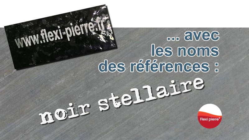 Feuille de pierre Flexi Pierre : NOIR STELLAIRE