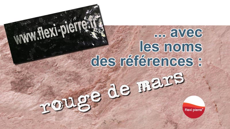 Feuille de pierre Flexi Pierre : ROUGE DE MARS Feuille de pierre Flexi Pierre : ROUGE DE MARS