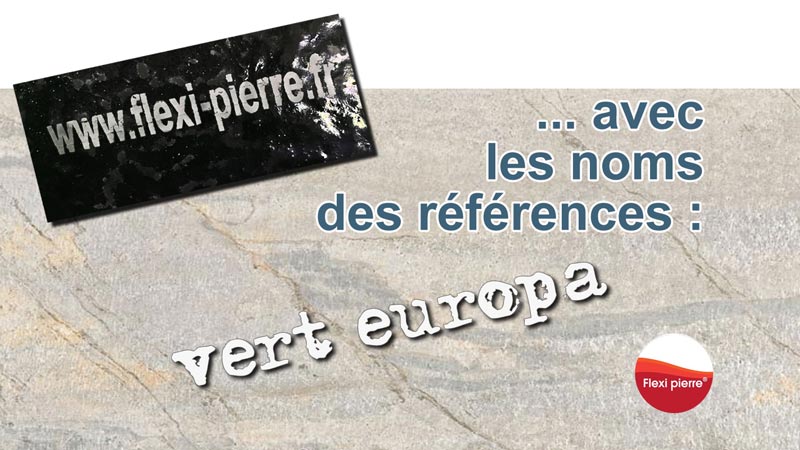 Feuille de pierre Flexi Pierre : VERT EUROPA